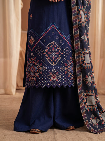 Munarq By Nisha Designer Emb Vintex Peach 2636-6