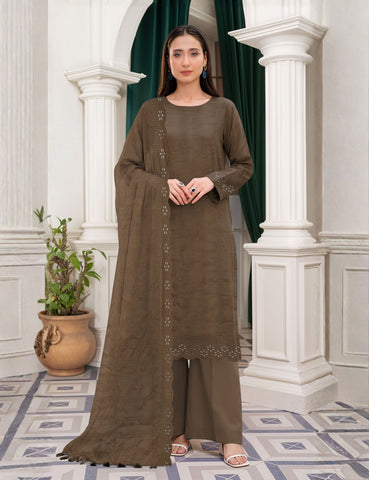 Munarq By Nisha Designer Emb Vintex Peach 03