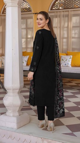 Munarq By Nisha Designer Emb Vintex Peach 001
