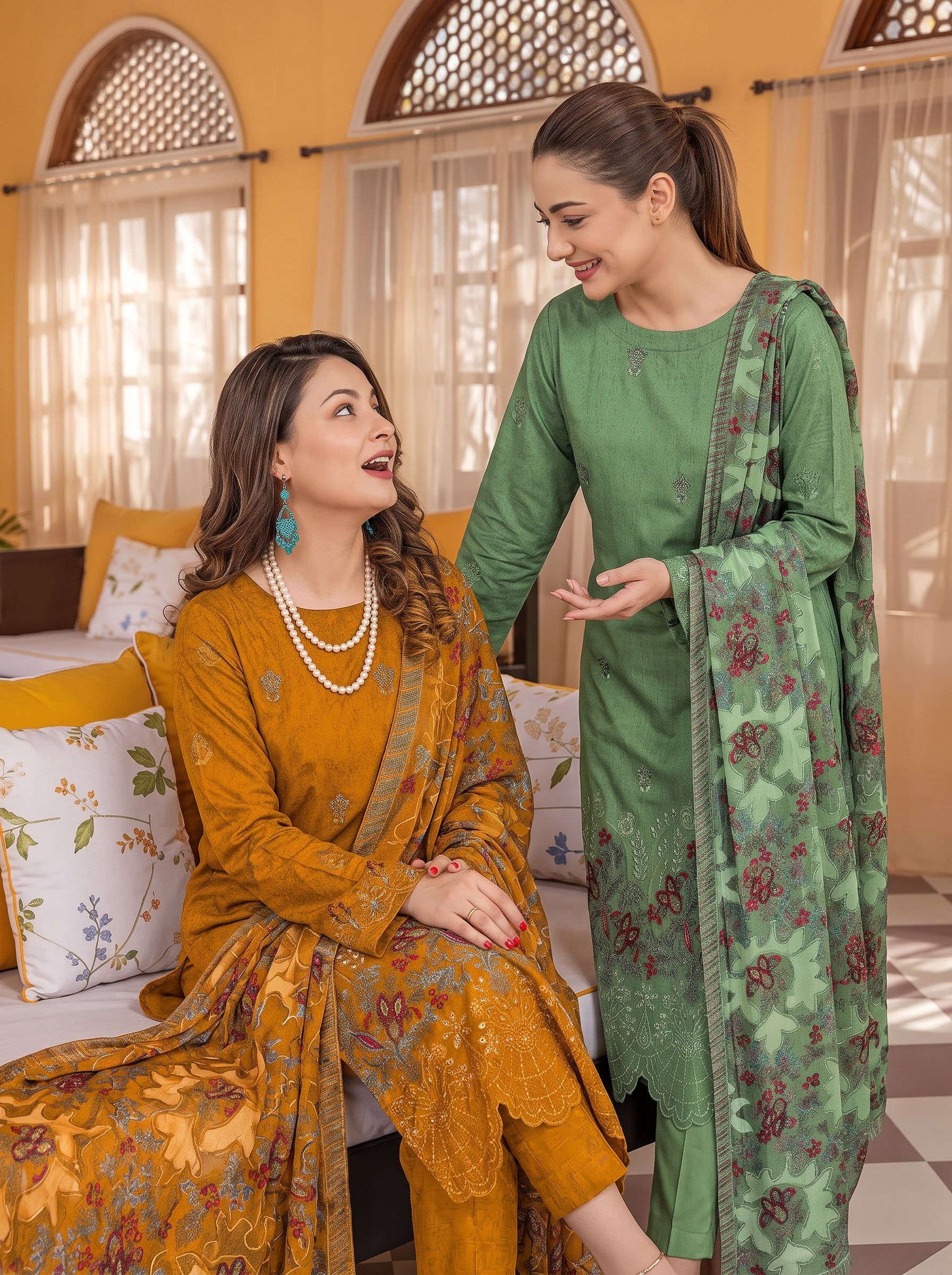 munarq by nisha designer vintex peach vol-2625