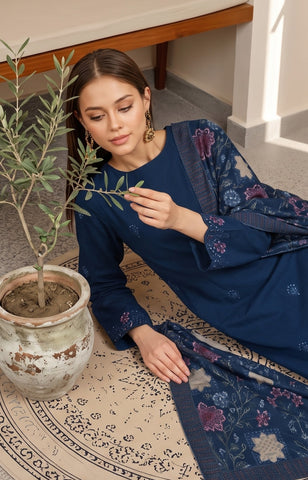 Munarq By Nisha Designer EMB Vintex Peach 04