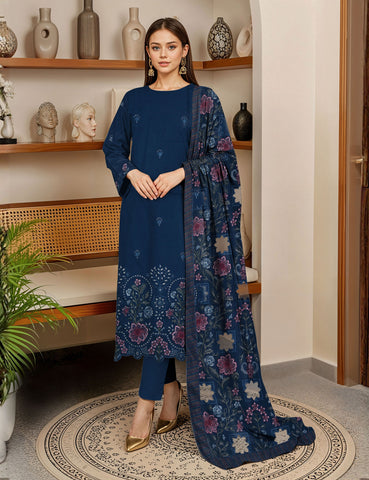 Munarq By Nisha Designer EMB Vintex Peach 04
