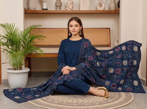Munarq By Nisha Designer EMB Vintex Peach 04