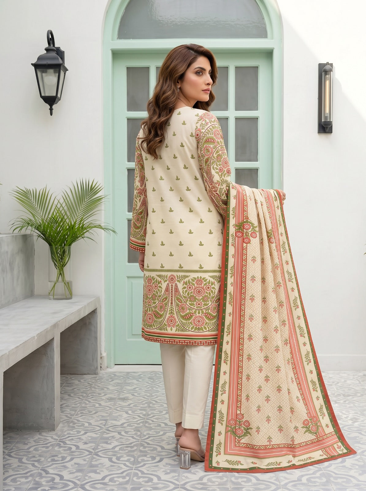 nisha designer printed lawn 3pc
