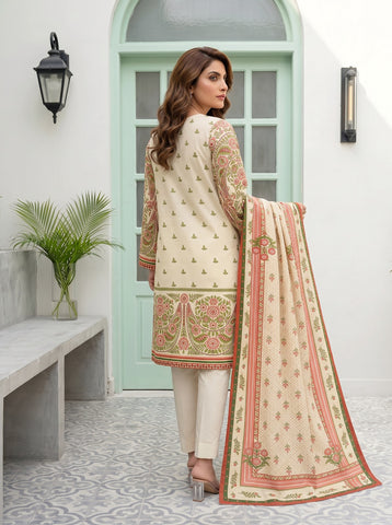 nisha designer printed lawn 3pc