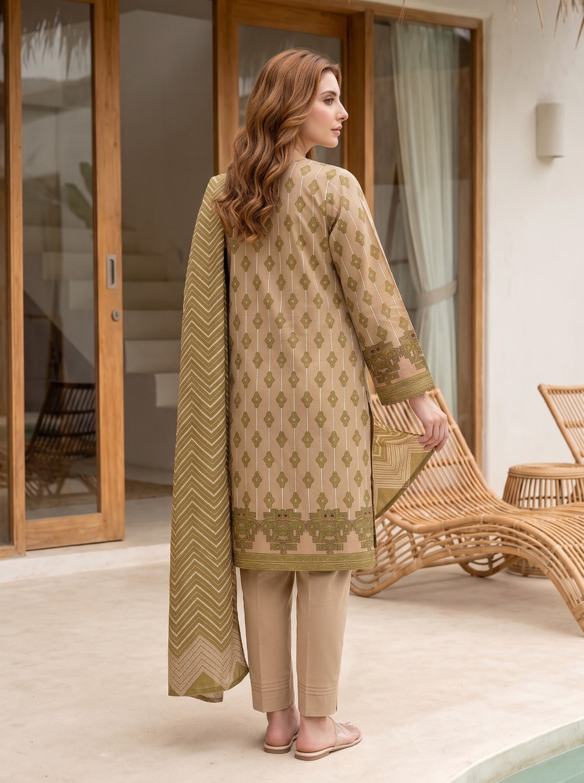 nisha designer printed lawn 3pc