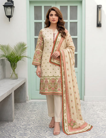 nisha designer printed lawn 3pc