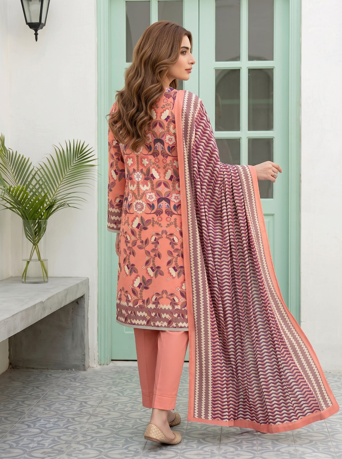 nisha designer printed lawn 3pc