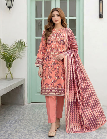 nisha designer printed lawn 3pc