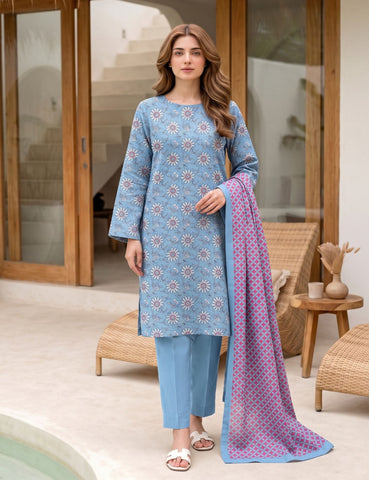 nisha designer printed lawn 3pc