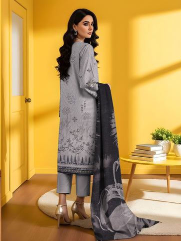Unstitched Nisha Designer Emb Viscose 3-Pc 05