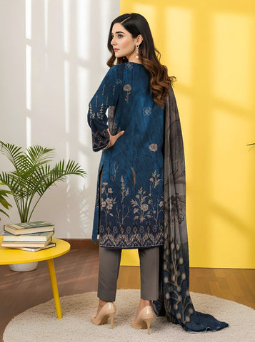 Unstitched Nisha Designer Emb Viscose 3-Pc 07