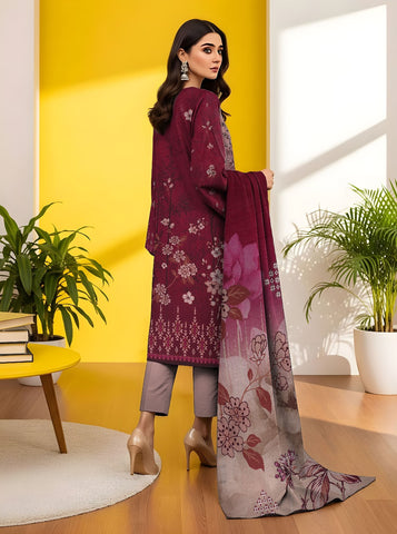 Unstitched Nisha Designer Emb Viscose 3-Pc 02