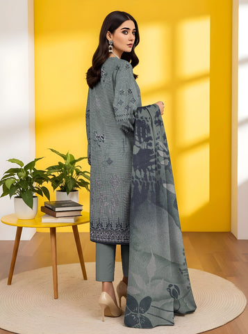 Unstitched Nisha Designer Emb Viscose 3-Pc 01