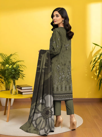Unstitched Nisha Designer Emb Viscose 3-Pc 06