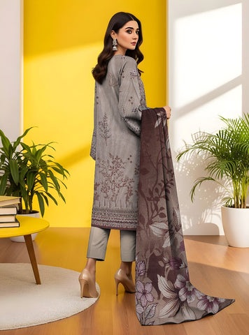 Unstitched Nisha Designer Emb Viscose 3-Pc 09