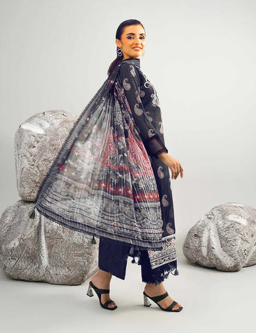 Nishat Unstitched Print Vintex Peach 3-Pc