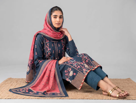 Unstitched Nishat Printed Khaddar 3 Piece 42408110-R