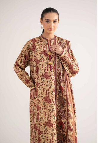 Nishat Unstitched Printed Khaddar 3-Pc