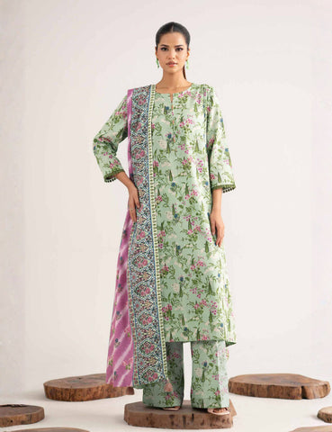 Nishat Unstitched Printed Khaddar 3-Pc