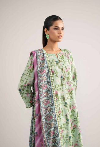 Nishat Unstitched Printed Khaddar 3-Pc