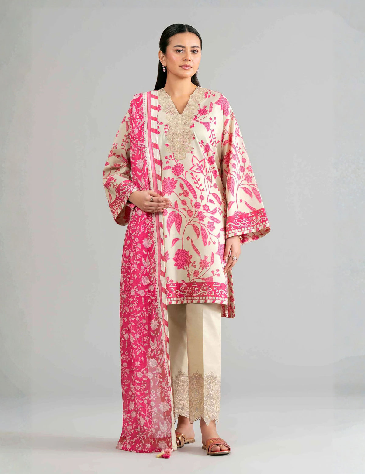 Unstitched Nishat Printed Khaddar 3 Piece 42408113-R