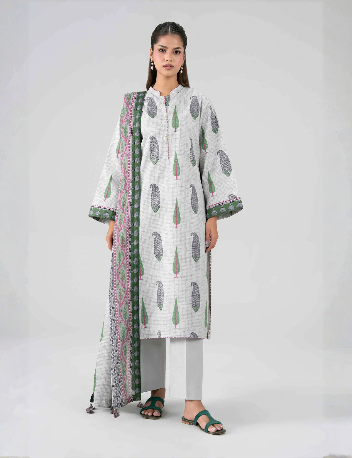 Unstitched Nishat Printed Khaddar 3 Piece 42408108-R