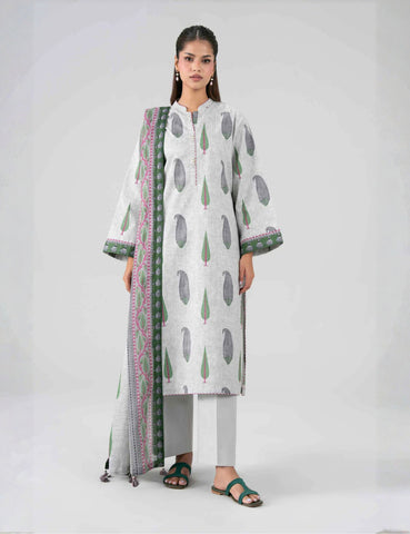 Unstitched Nishat Printed Khaddar 3 Piece 42408108-R