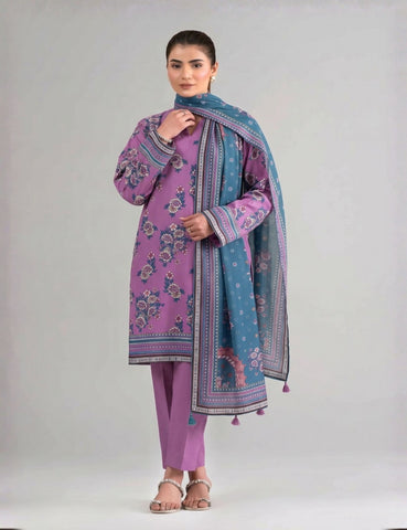 Unstitched Nishat Printed Linen 3 Piece N9