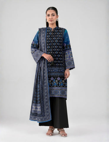 Unstitched Nishat Printed Linen 3 Piece N1