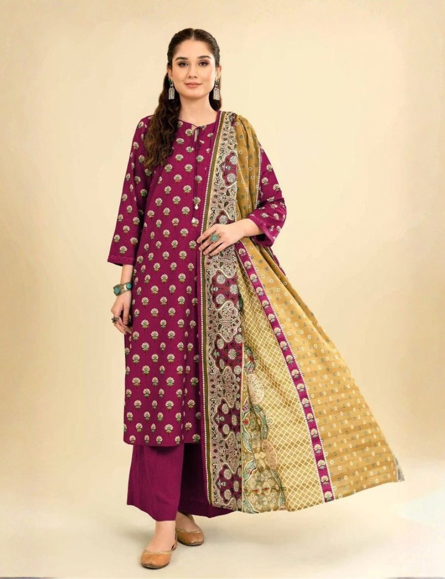 Unstitched Nishat Printed Viscose 3-Pc 42301836