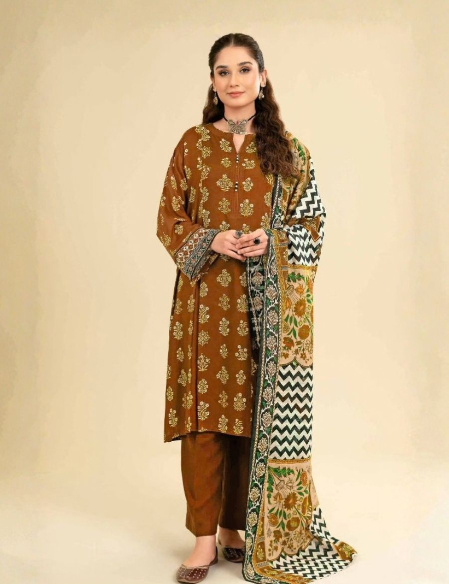 Unstitched Nishat Printed Viscose 3-Pc 42301857