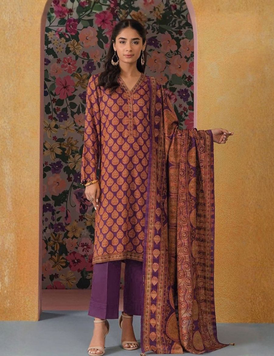 Unstitched Nishat Printed Viscose 3-Pc 42301850