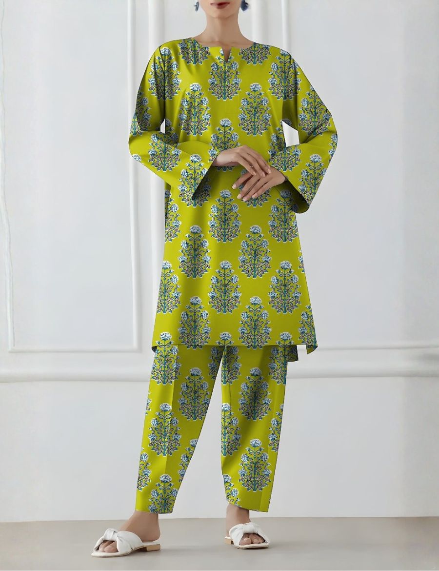 Unstitched Orient Printed Khaddar 2-Pc 05