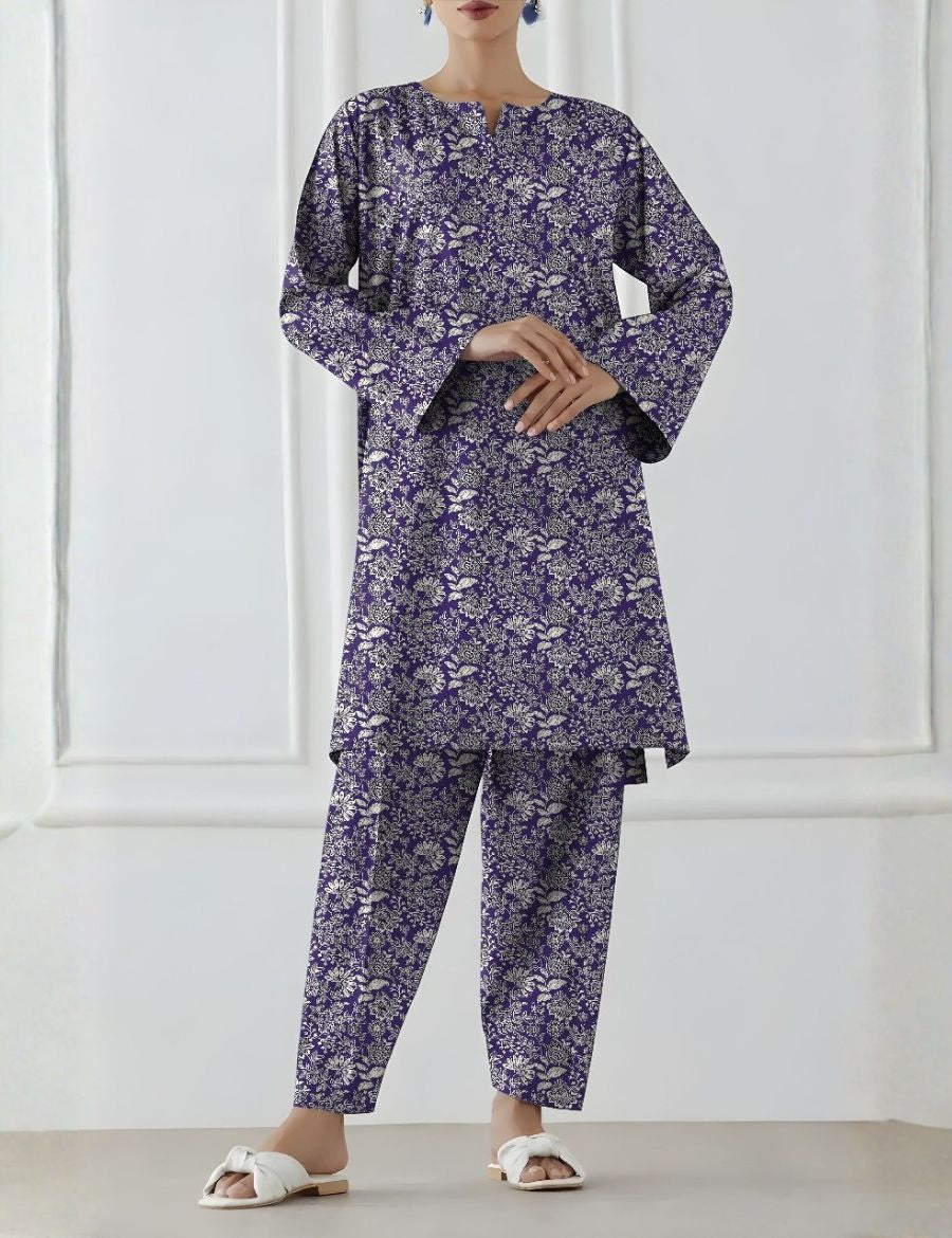 Unstitched Orient Printed Khaddar 2-Pc 07