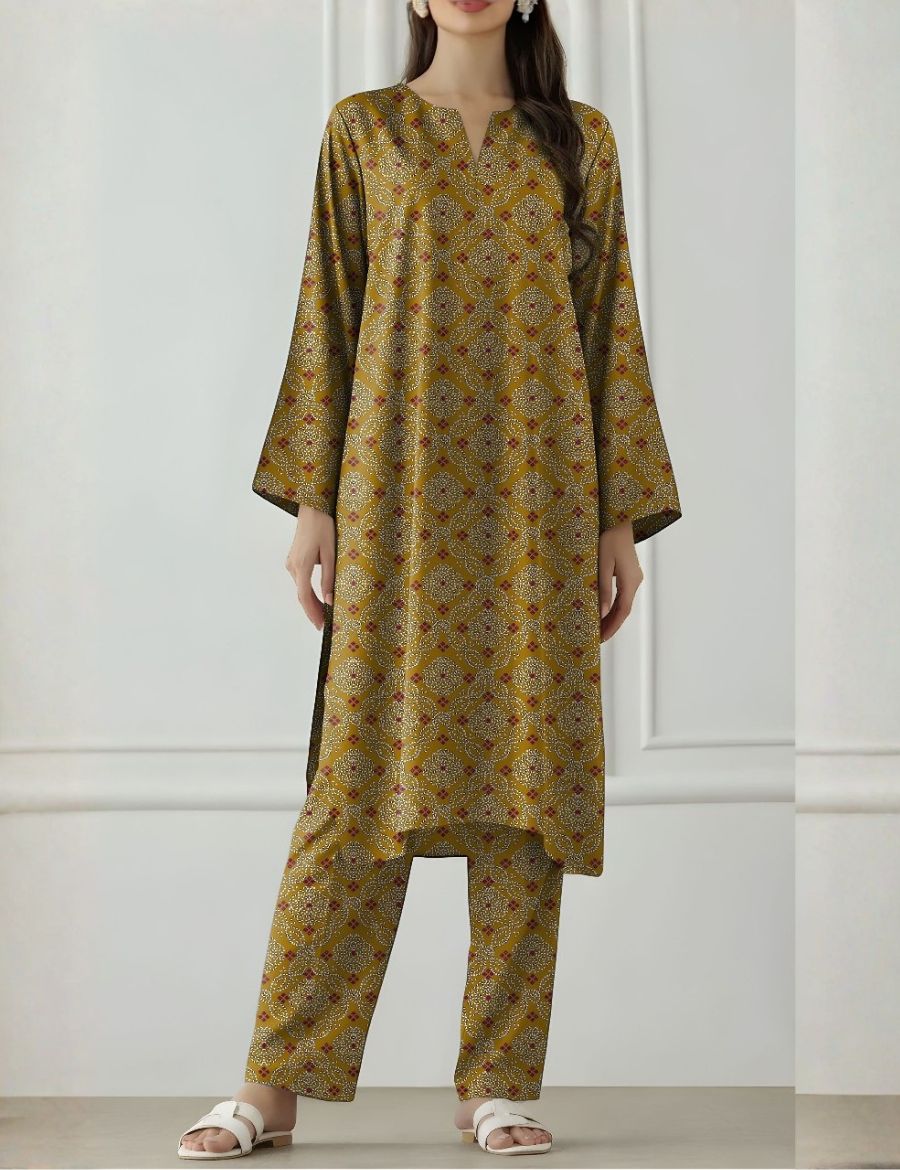 Unstitched Orient Printed Khaddar 2-Pc 08