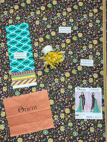 Orient Printed Fancy Khaddar 3-Pc OTL#23-326
