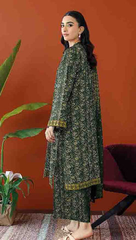 Orient Printed Fancy Khaddar 3-Pc OTL#23-325
