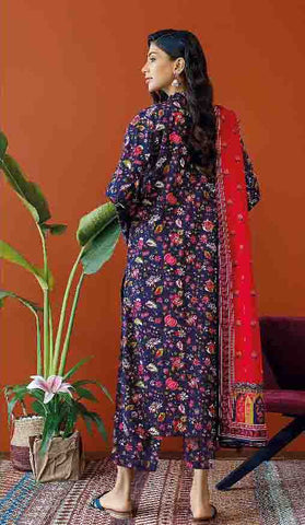 Orient Printed Fancy Khaddar 3-Pc OTL#23-333