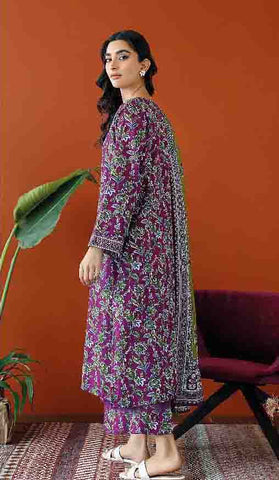 Orient Printed Fancy Khaddar 3-Pc OTL#23-326