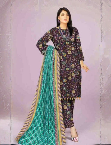 Orient Printed Fancy Khaddar 3-Pc OTL#23-326