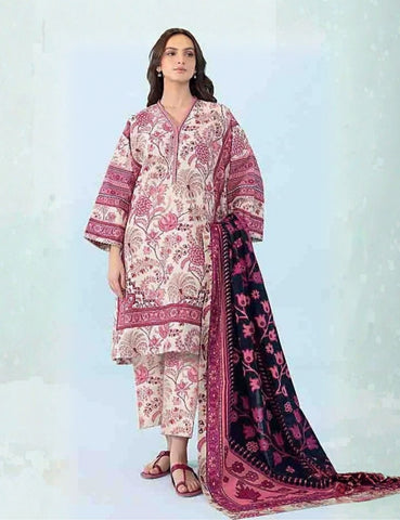 Orient Printed Fancy Khaddar 3-Pc OTL#23-318