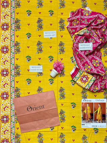 Orient Printed Fancy Khaddar 3-Pc OTL#23-317