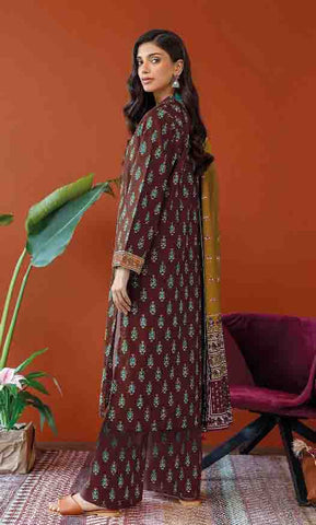 Orient Printed Fancy Khaddar 3-Pc OTL#23-246