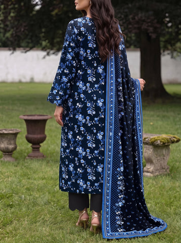 Unstitched Saya Printed Premium Linen 3-Pc P03B