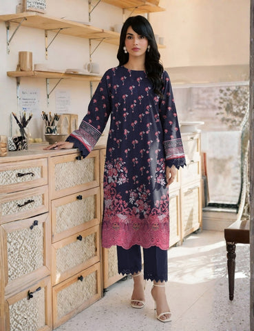 Ripple Collection Printed Emb Lawn 3PC R-503