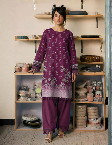 Ripple Collection Printed Emb Lawn 3PC R-504