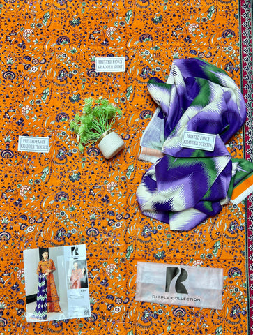 Ripple Collection Printed Khaddar 3-Pc R-4310
