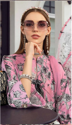 Ripple Collection Printed Fancy Khaddar 3-Pc R-4187