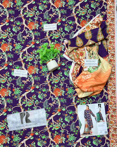 Ripple Collection Printed Khaddar 3-Pc R-4313